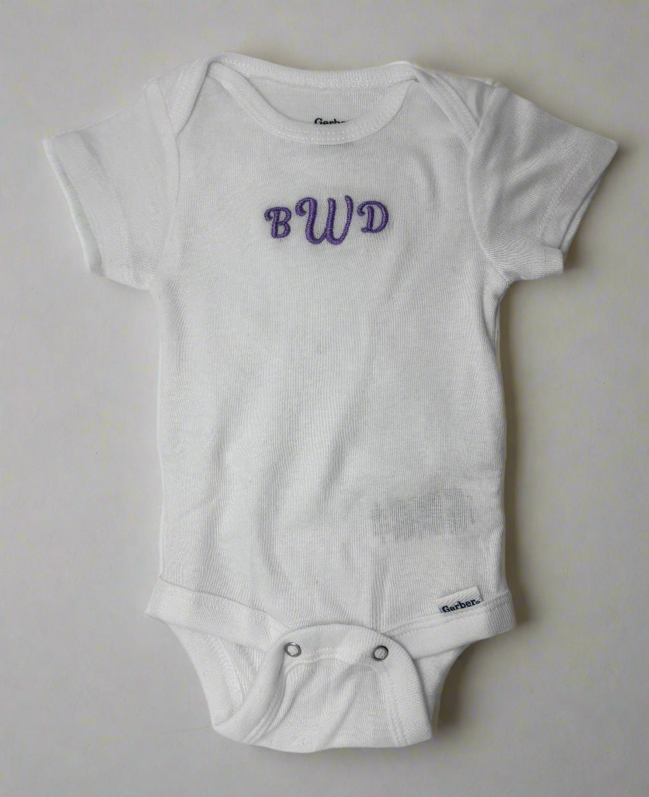 Monogram and Name Onesies